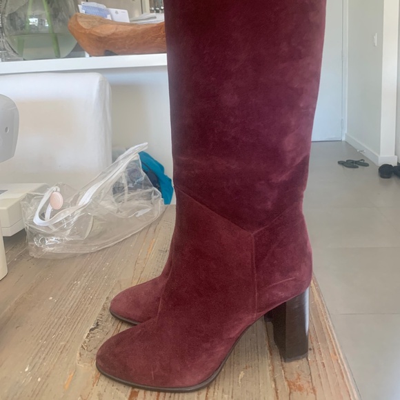Sciry boots tall suede ba&sh